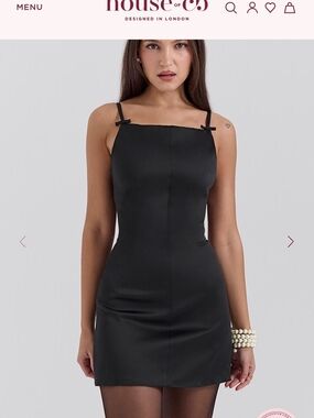 House of CB | Dresses | House Of Cb Adriana Lace Inset Satin Minidress |  Poshmark